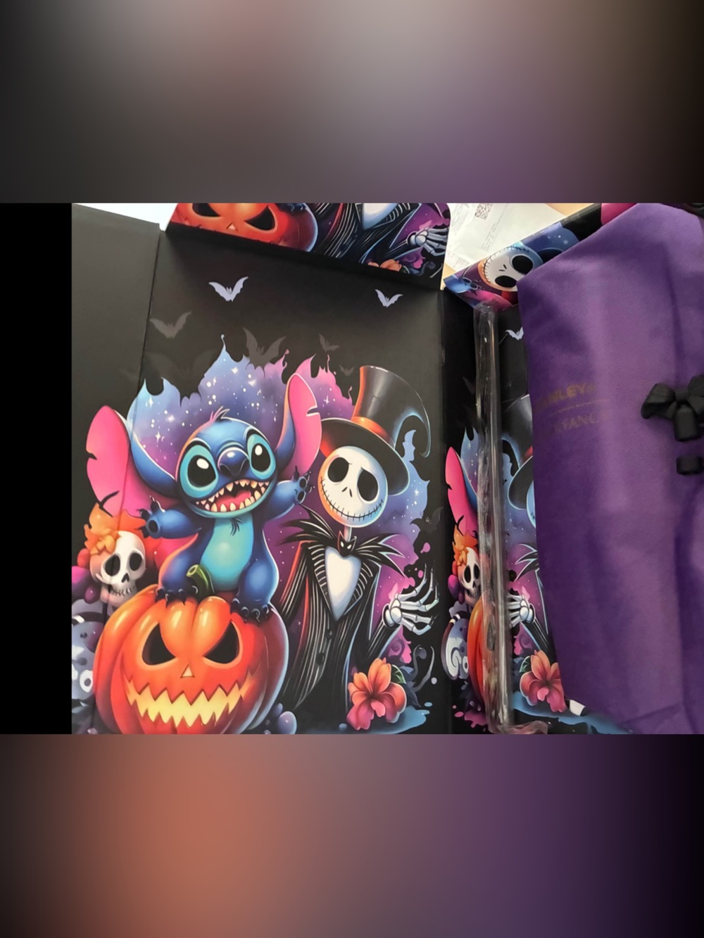 STANLEY 40 oz. Lilo & Stitch Tumbler black rare box flowstate gift box Halloween - Picture 2 of 4
